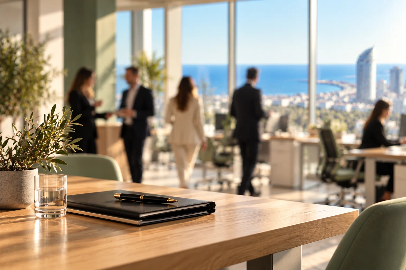 The Neverstone Capital office overlooking the Limassol seafront